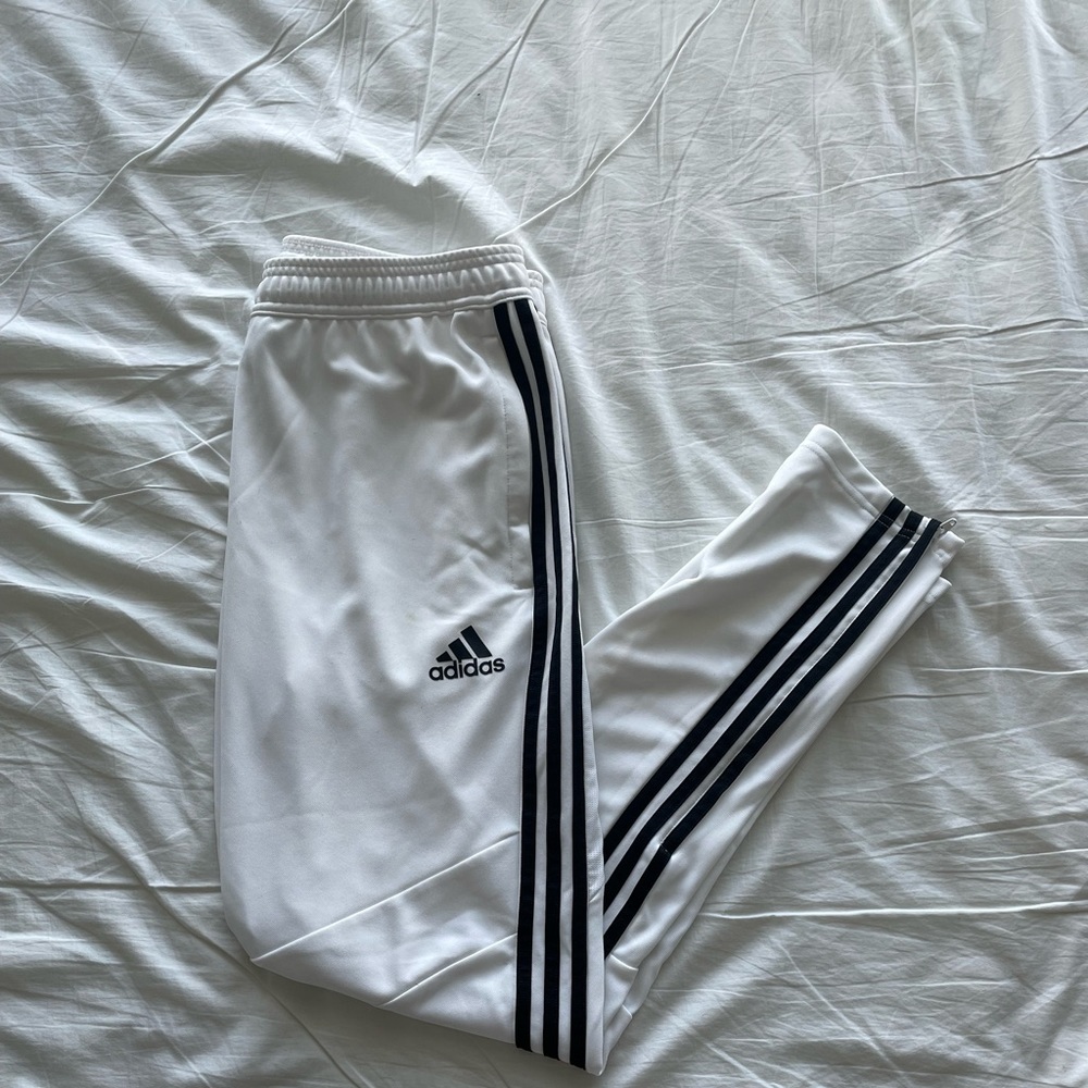 COPY - White Adidas Track Pants